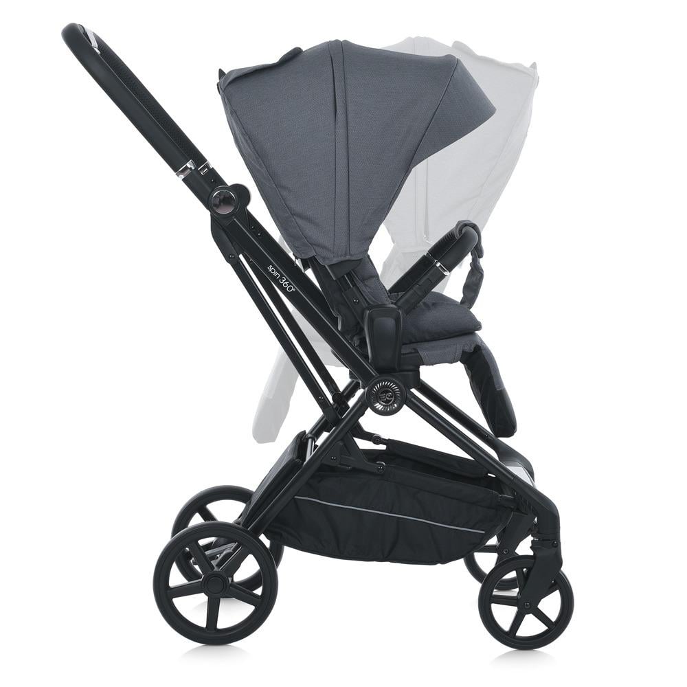 Детская коляска прогулочная с реверсивным блоком El Camino ME 1138 Spin 360 Stone Gray до 22 кг - фото 4 Детская коляска прогулочная с реверсивным блоком El Camino ME 1138 Spin 360 Stone Gray до 22 кг - фото 4