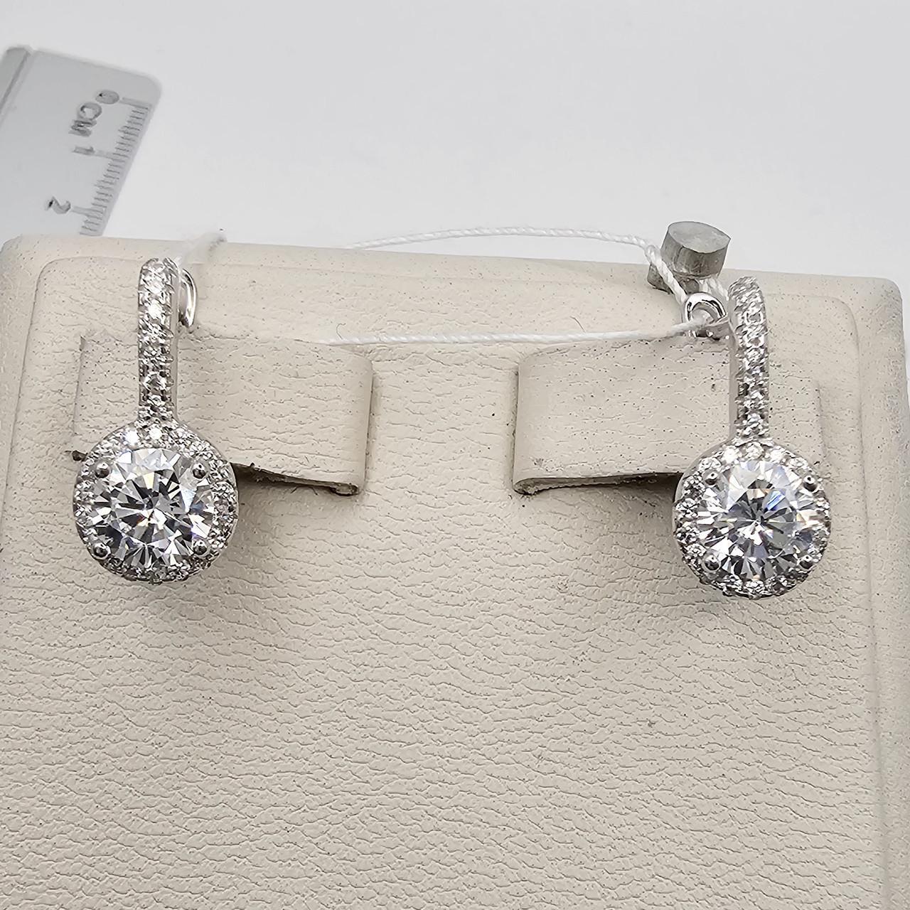 Серебряные серьги с кубическим цирконием 4,51 г (3056885341) Серебряные серьги с кубическим цирконием 4,51 г (3056885341)