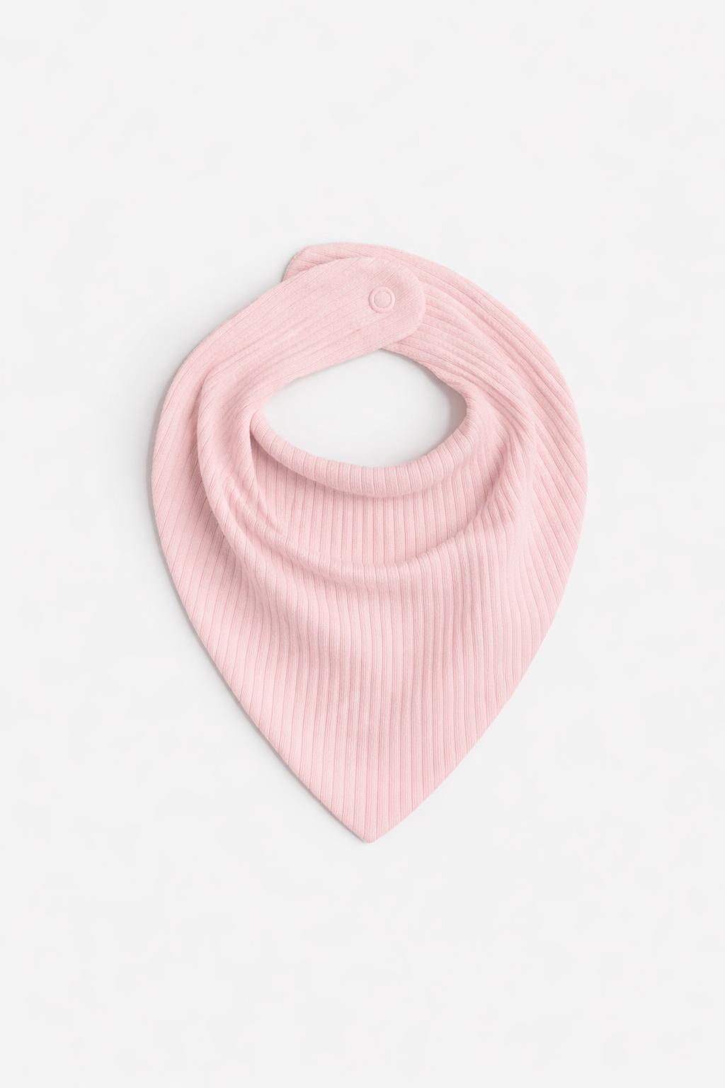 Слюнявчик рубчик Розовый (1193446)