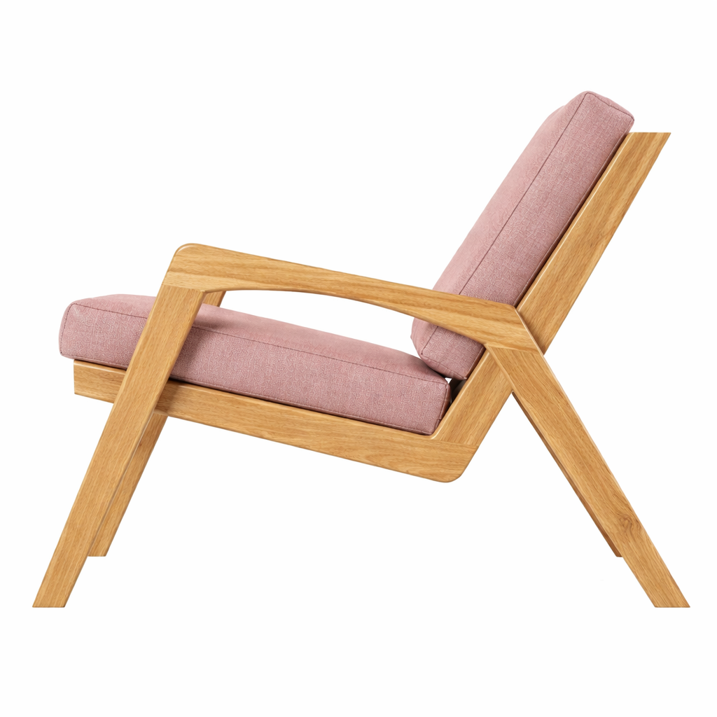 Кресло дизайнерское Hillwood Design из натурального дерева дуба Dubai Beige