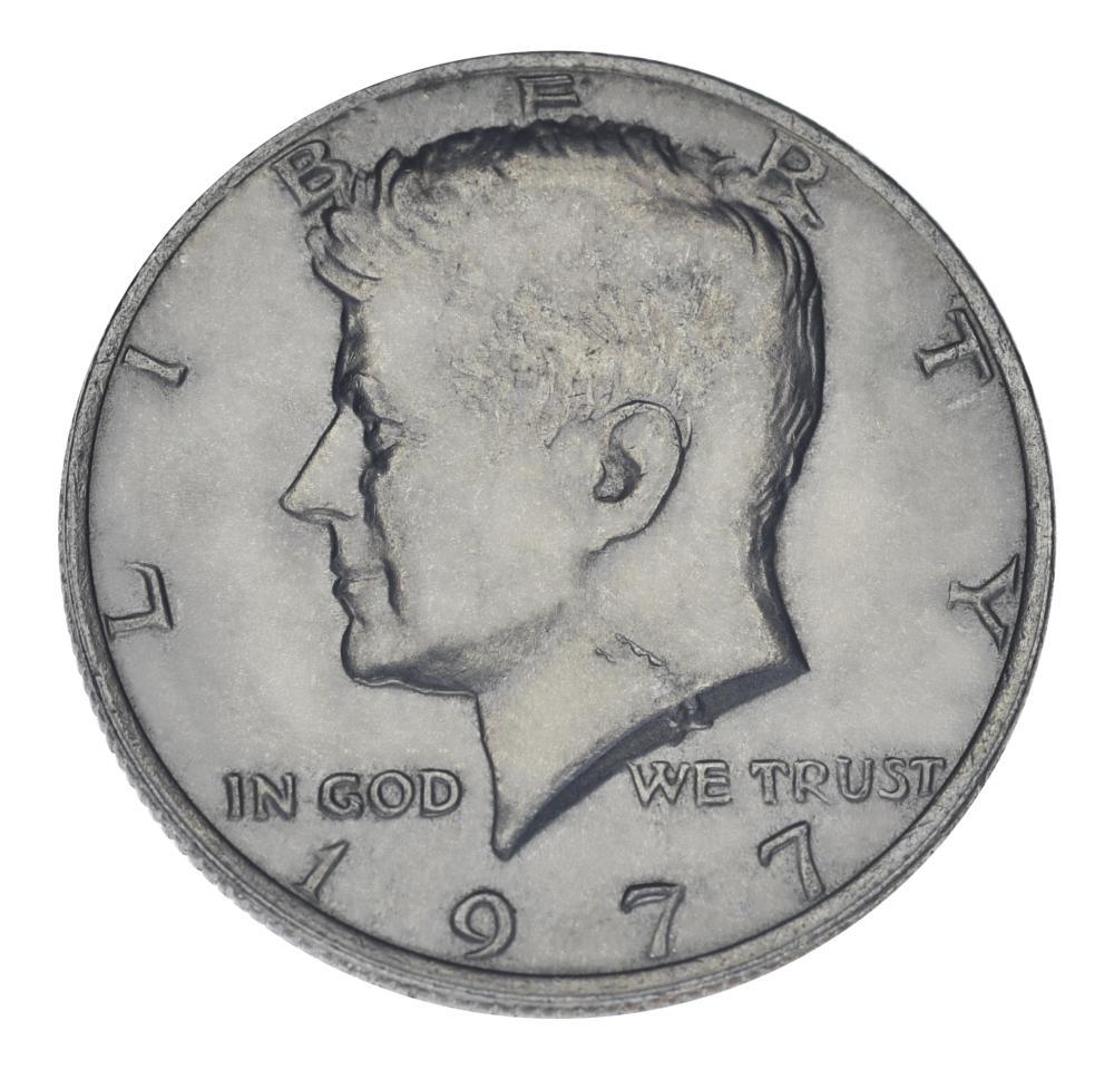 Коллекционная монета США 50 центов half 1977 F-VF Джон Кеннеди (М23728)