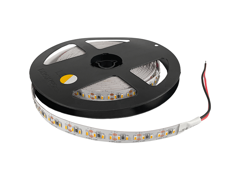 Світлодіодна стрічка 1 м AVT SMD3014 204 LED 12В 18Вт 12-14Лм IP20 теплий білий (6124)