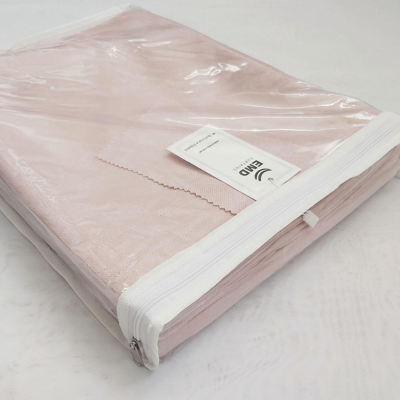 Штора на тесьме микровелюр 150х250 см 1 шт. Светло-розовый (402097-MT1/150) - фото 7