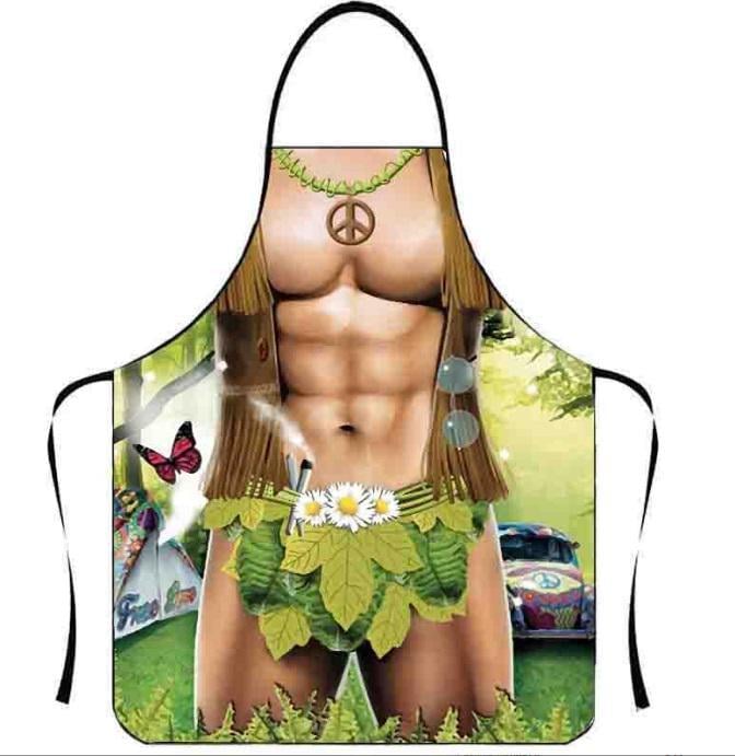 Фартук с приколом Хиппи 14509 71х54,5х0,2 см (4819620)