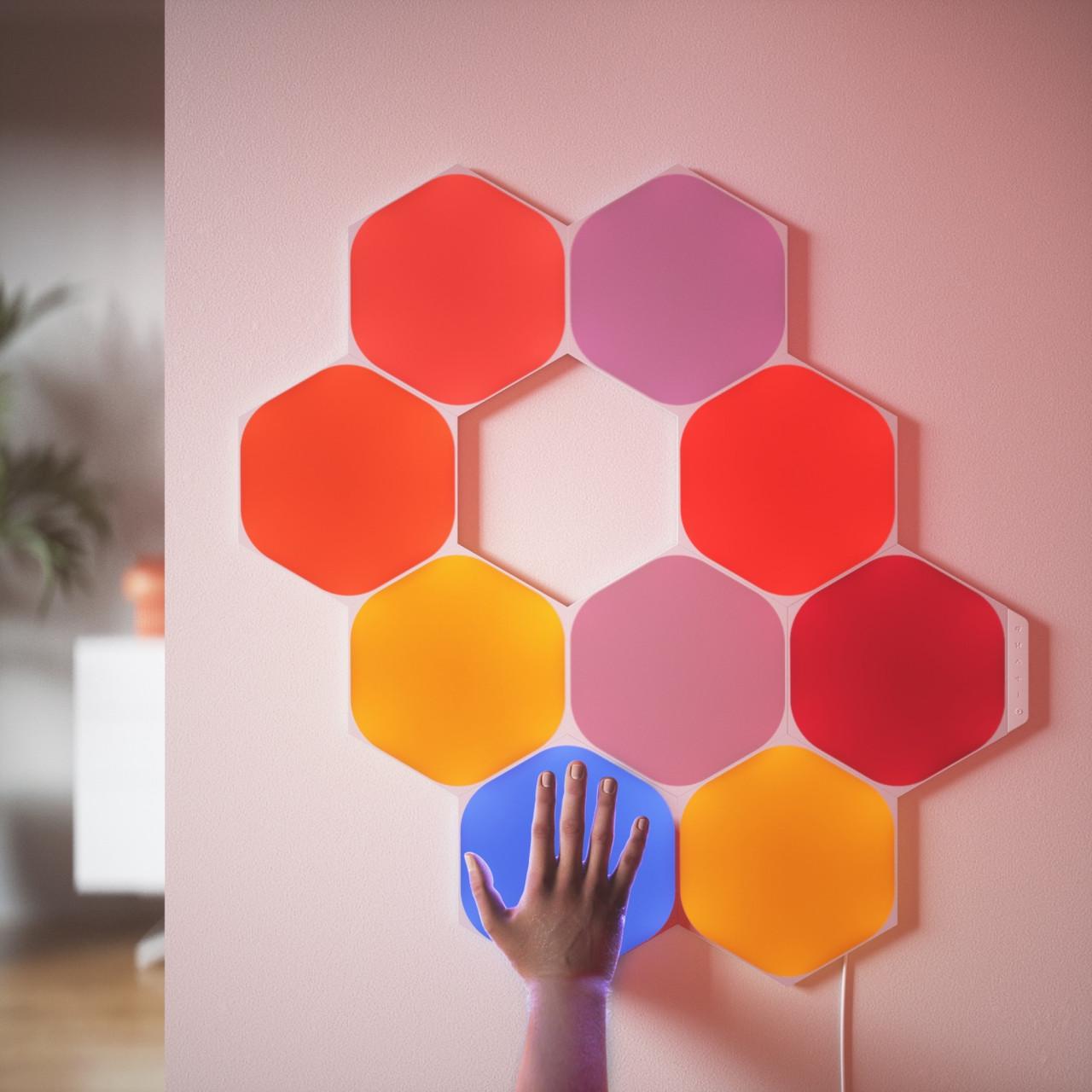 Светодиодные панели Nanoleaf Shapes Hexagons Expansion Pack Apple Homekit 3 шт. (1339336730) - фото 4