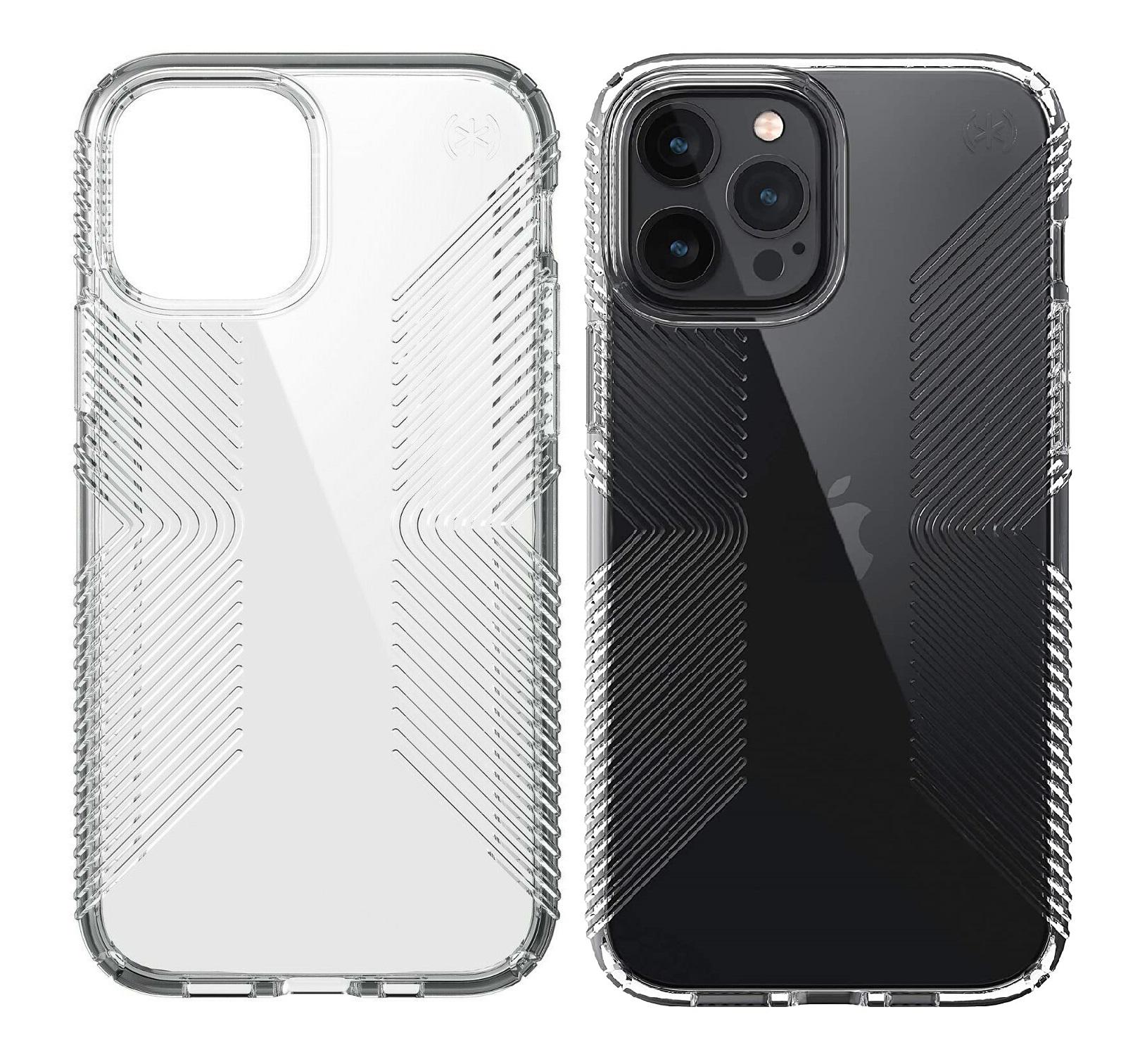 Чехол противоударный с антимикробным покрытием Speck Presidio Clear Grip Apple Iphone 12 Pro Max 6,7" Crystal