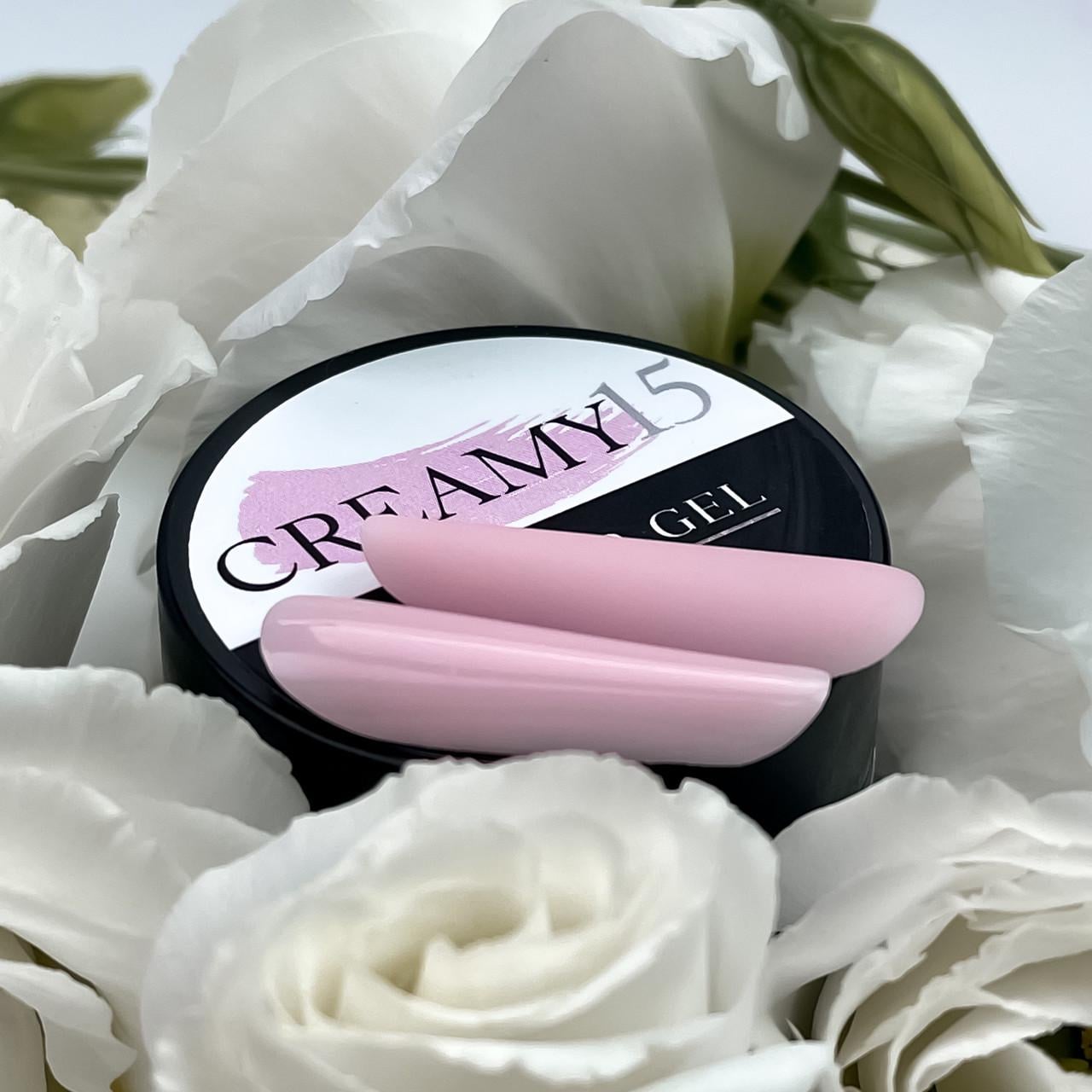 Гель для наращивания Crooz Creamy Builder Gel 15 мл №15 Бледно-сиреневый