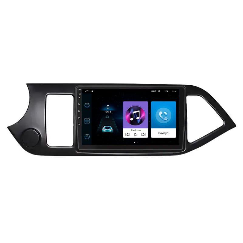 Автомагнітола штатна Lesko для Kia Picanto II рестайлінг 2015-2017 9" 1/16Gb Wi-Fi GPS Base 1662_MOB
