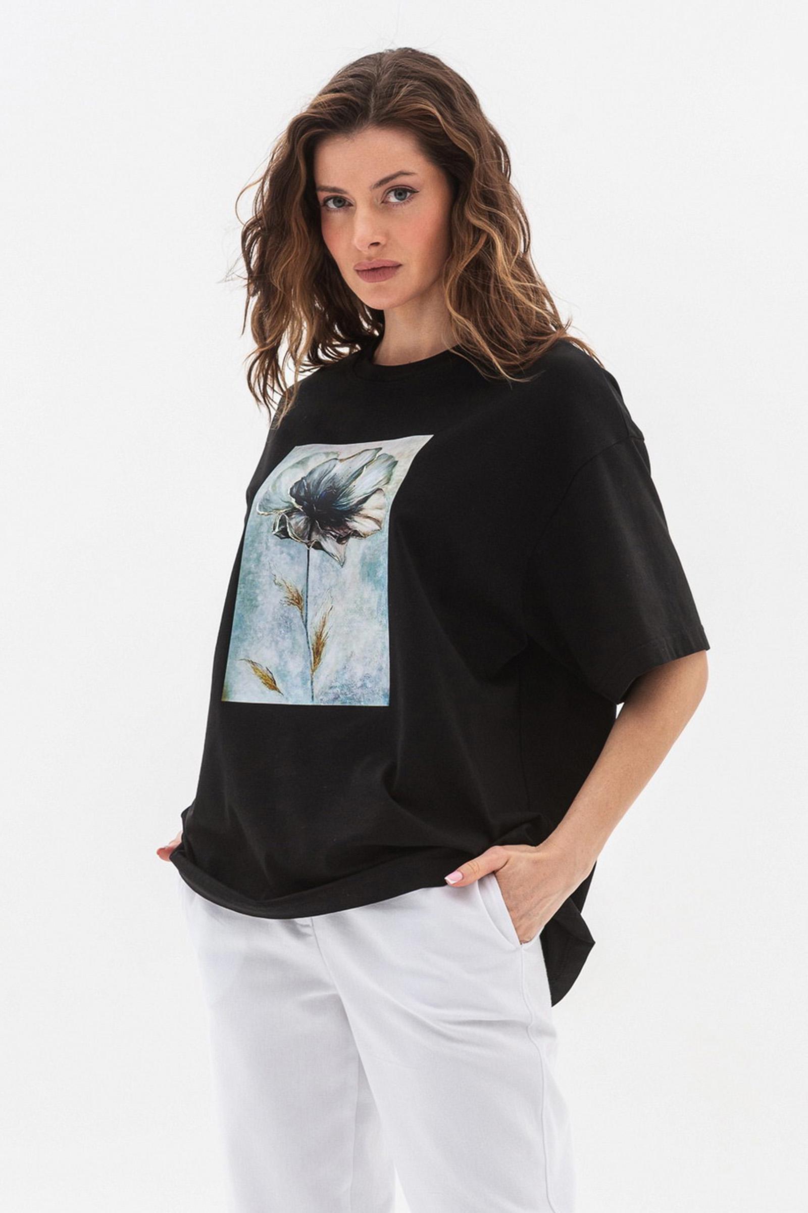 Футболка Lesia Мирана 02 р. 50 Черный (154000000)