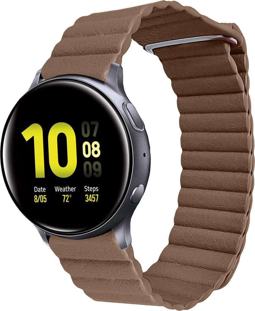 Ремінець шкіряний Genis для Galaxy Watch Active 2 40/44 мм Brown (26497-30)