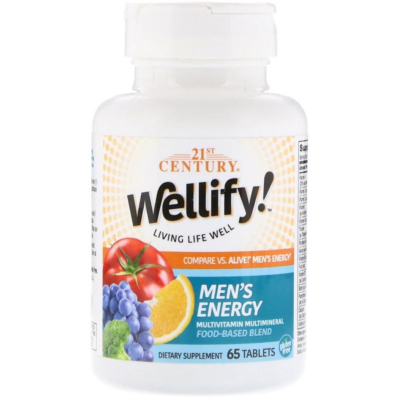 Витамины 21st Century Wellify! Men's Energy Multivitamin Multimineral 65 таблеток