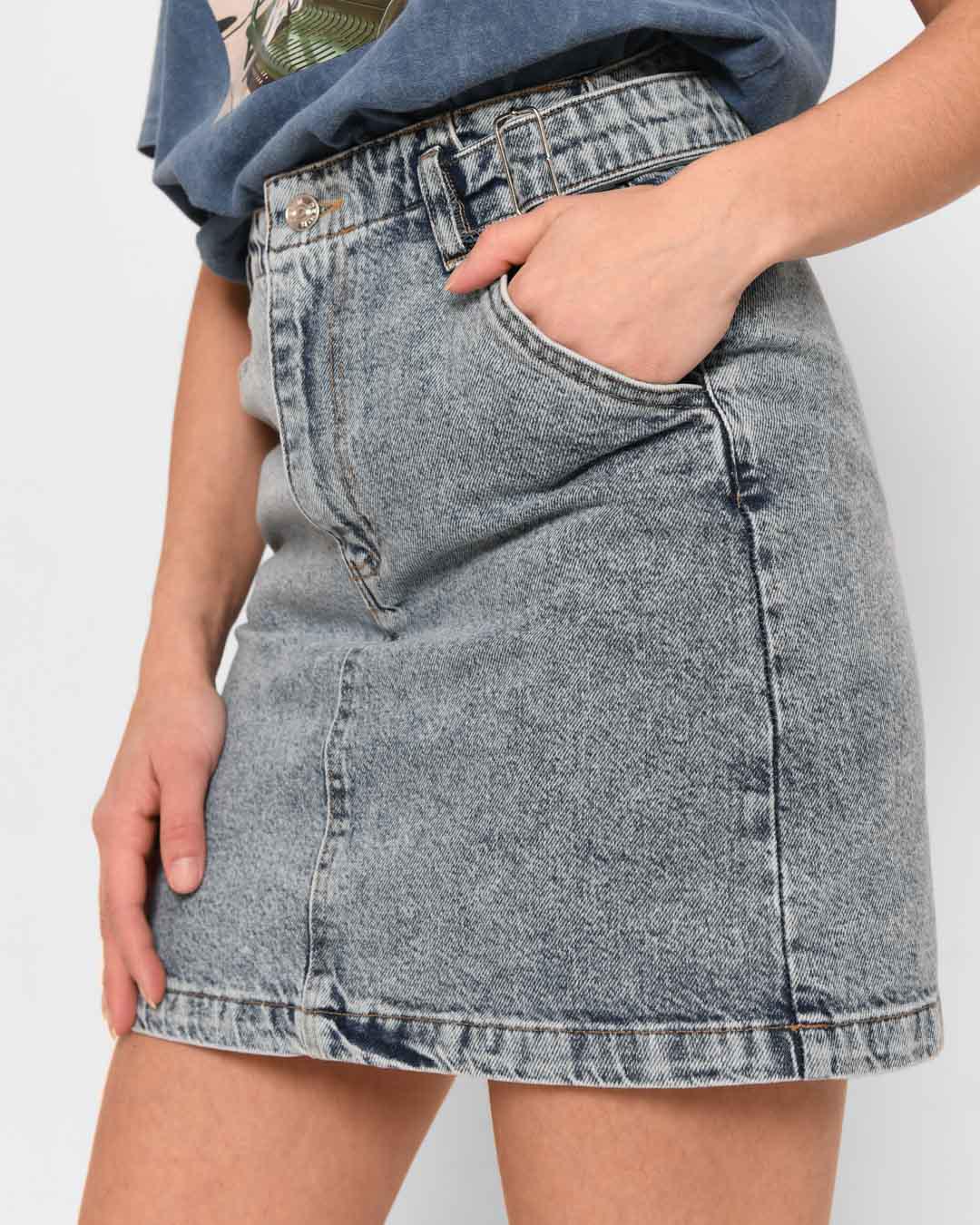 Спідниця джинсова Levure -31862-11 S Блакитний (2000002404231)