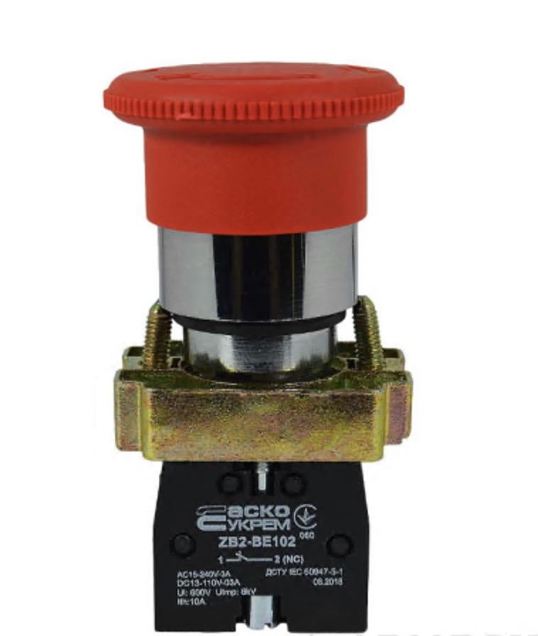 Кнопка безопасности АСКО-УКРЕМ XB2-BS542 поворотная (00000004067)