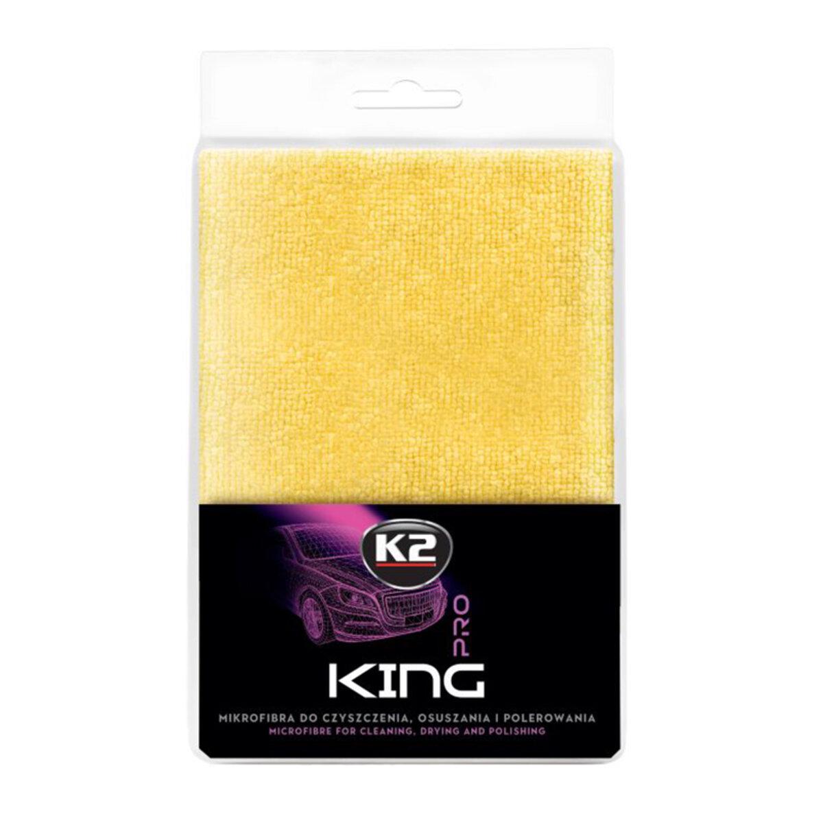 Полотенце влагоуборочное K2 PRO KING для удаления остатков полироля и воска 40x60 см