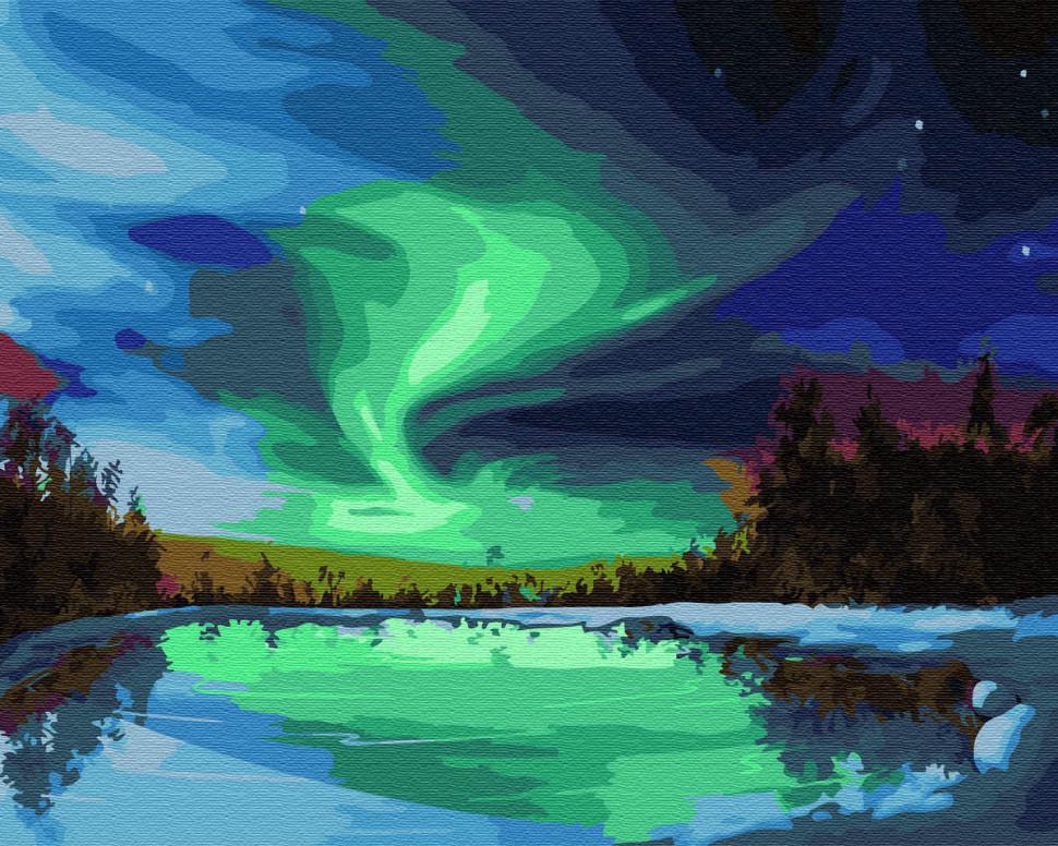 Картина по номерам Brushme "Северное сияние" (GX29332)