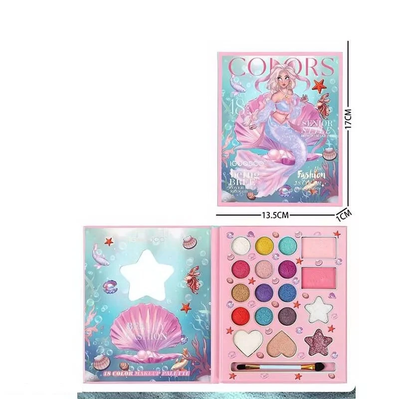 Косметика IG 3082 192/16 12 цветов теней/хайлайтеры/румяна/в коробке - фото 3