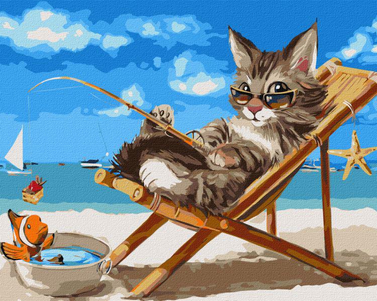 Картина по номерам Идейка Изысканная рыбалка 40x50 см (KHO4472)