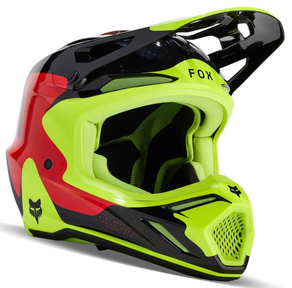 Мотошолом Fox V3 REVISE HELMET M Red (30729)