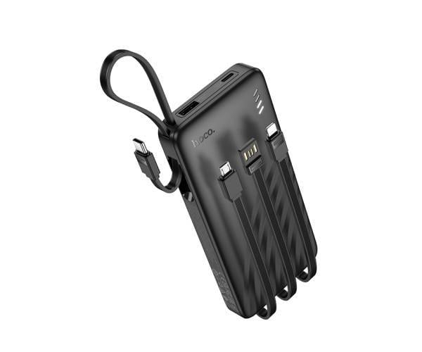 Акумулятор зовнішній Hoco J146 Night tide with 4 cables 10000mAh Black Акумулятор зовнішній Hoco J146 Night tide with 4 cables 10000mAh Black