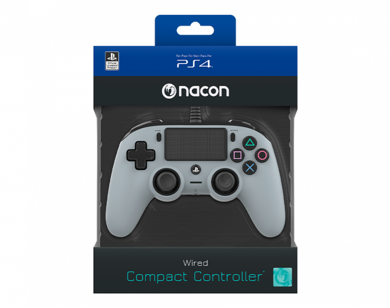 Геймпад Nacon Wired Compact Controller for PS4 Grey (48616) - фото 5