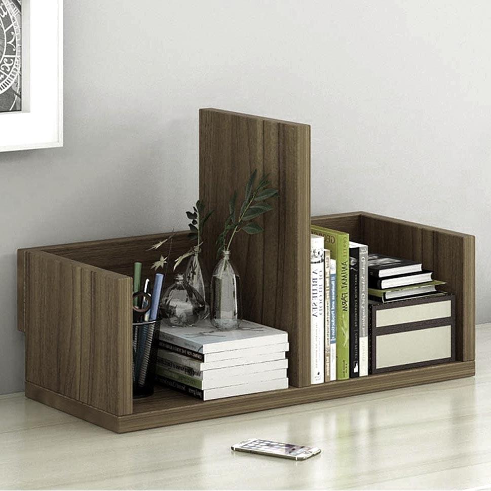 Полка книжная настольная из дерева Торио Палисандр (КПА-015702)