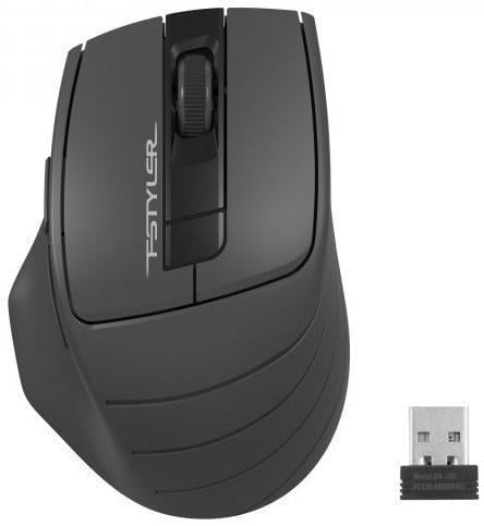 Компьютерная мышка беспроводная оптическая бесшумная A4Tech Fstyler FG30S серый USB 1000/1600/2000 dpi 125 Hz 6 кнопок 1xAA (2881181809)