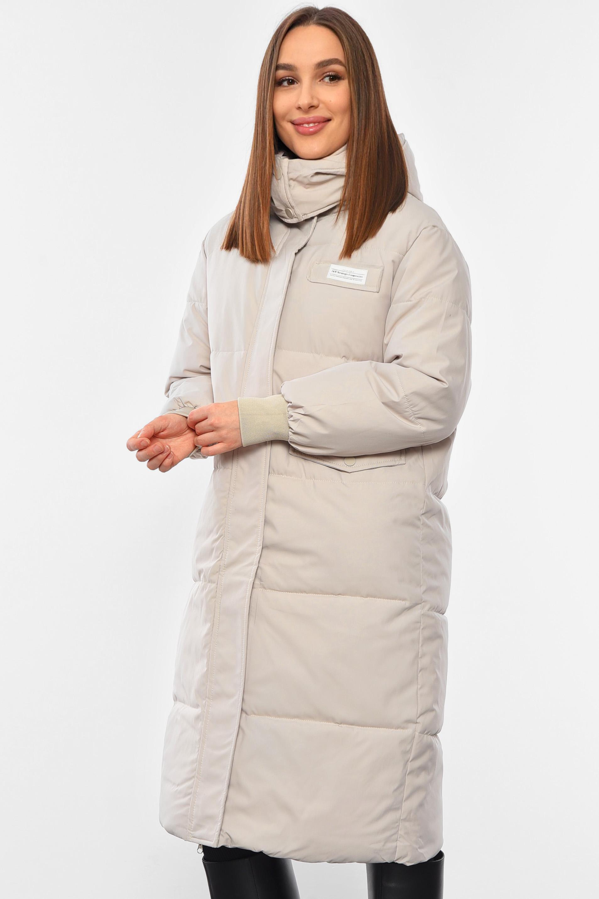 Куртка жіноча зимова 3XL Бежевий (193509) - фото 2