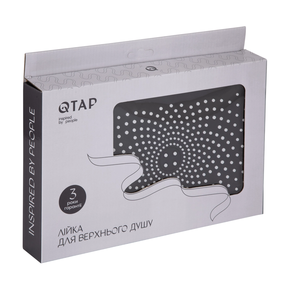 Лейка для верхнего душа Qtap Hlavova пластик Хром (SD00051908) - фото 5