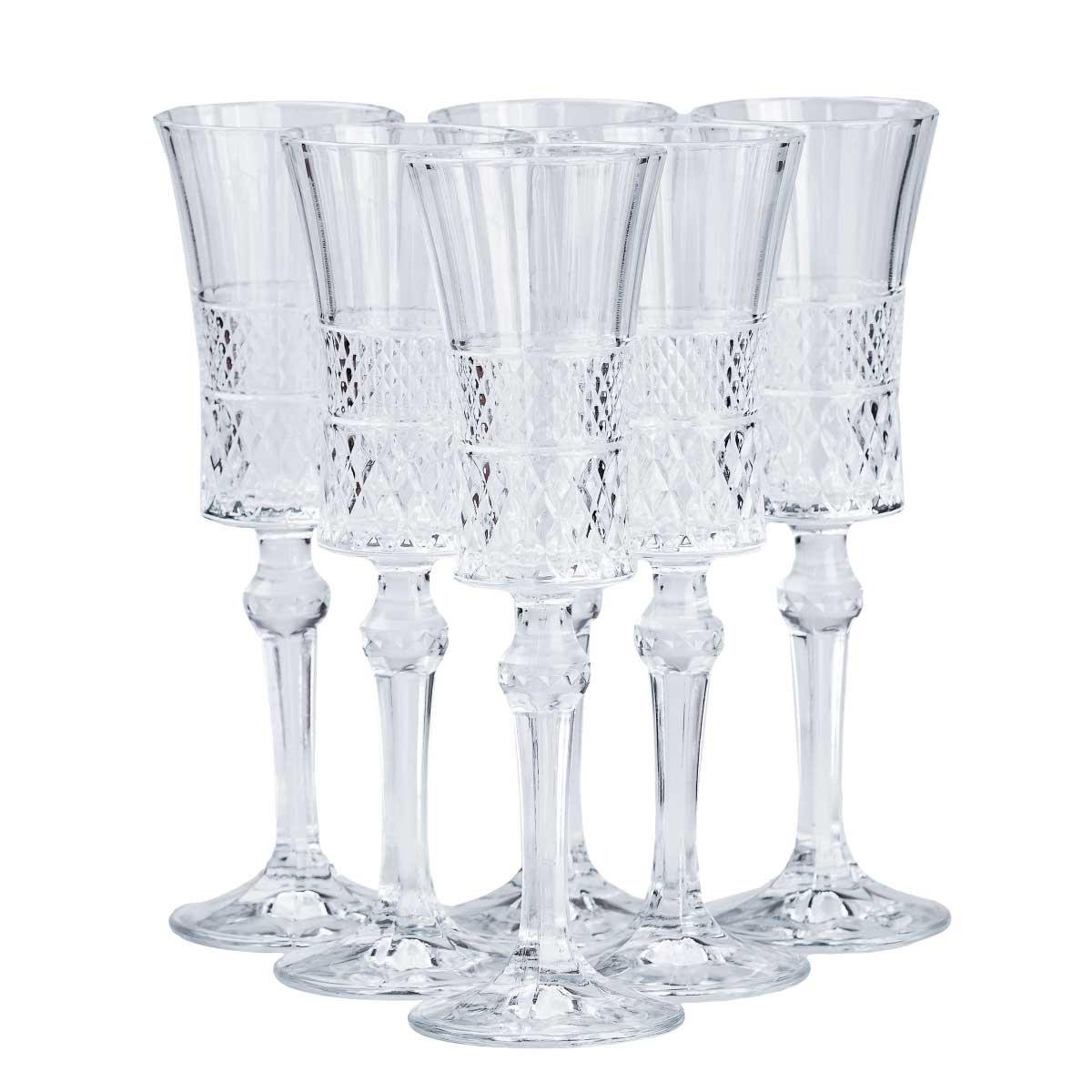 Набор бокалов стекло Light House LG-30024 CL 145 мл 6 шт. Прозрачный