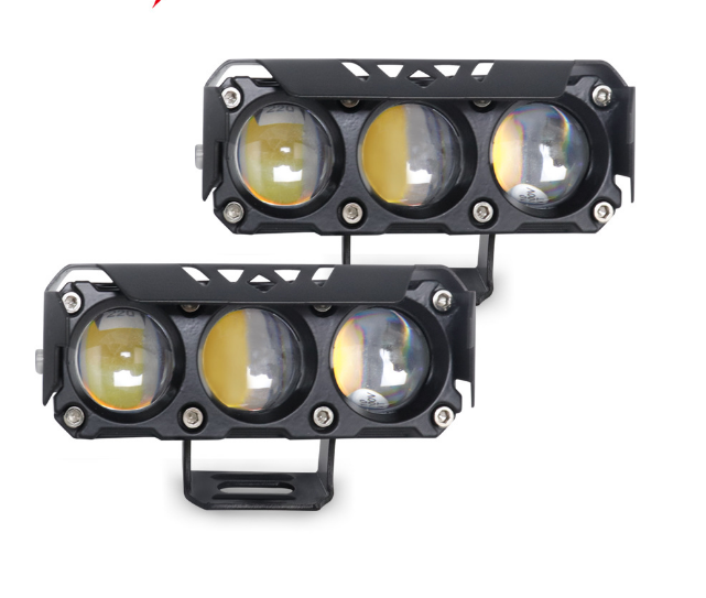 Фара дополнительная LED 2 шт. и переключатель бело-желтый свет (2865062380)