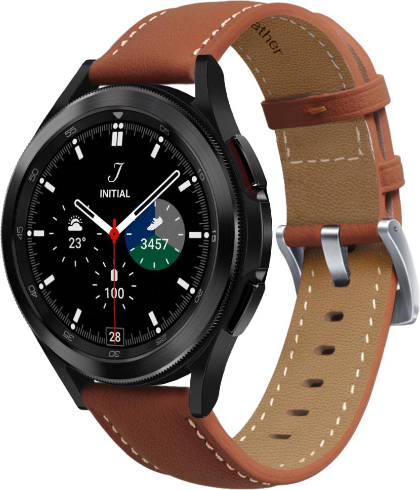 Ремешок кожаный Folsa для Galaxy Watch 4 Classic 46 мм Brown (31519-30)
