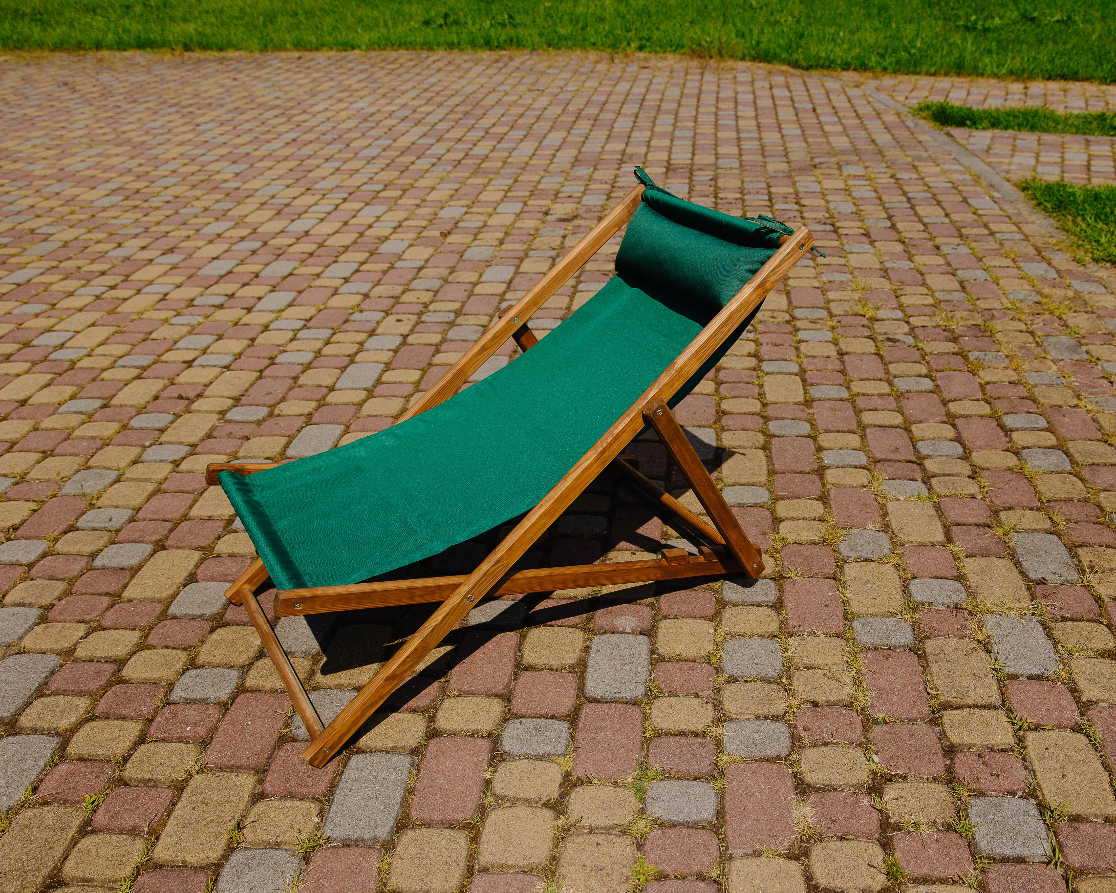 Шезлонг для дачи тканевый XRmaster с подушкой Коричневый/Зеленый (КШ-014/2) Шезлонг для дачи тканевый XRmaster с подушкой Коричневый/Зеленый (КШ-014/2)