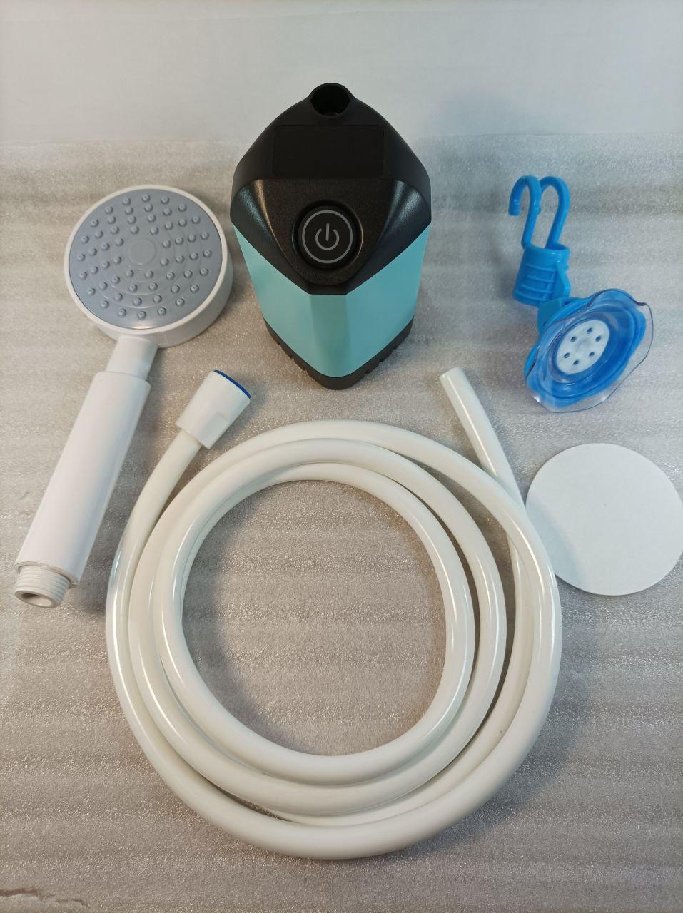 Душ портативный на Li-ion аккумуляторе 4400 мАч базовый комплект Бирюзовый (1771823805) - фото 6 Душ портативный на Li-ion аккумуляторе 4400 мАч базовый комплект Бирюзовый (1771823805) - фото 6