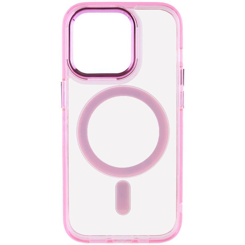 Противоударный Чехол TPU Iris with MagSafe для Apple iPhone 15 Pro (6.1") / Розовый