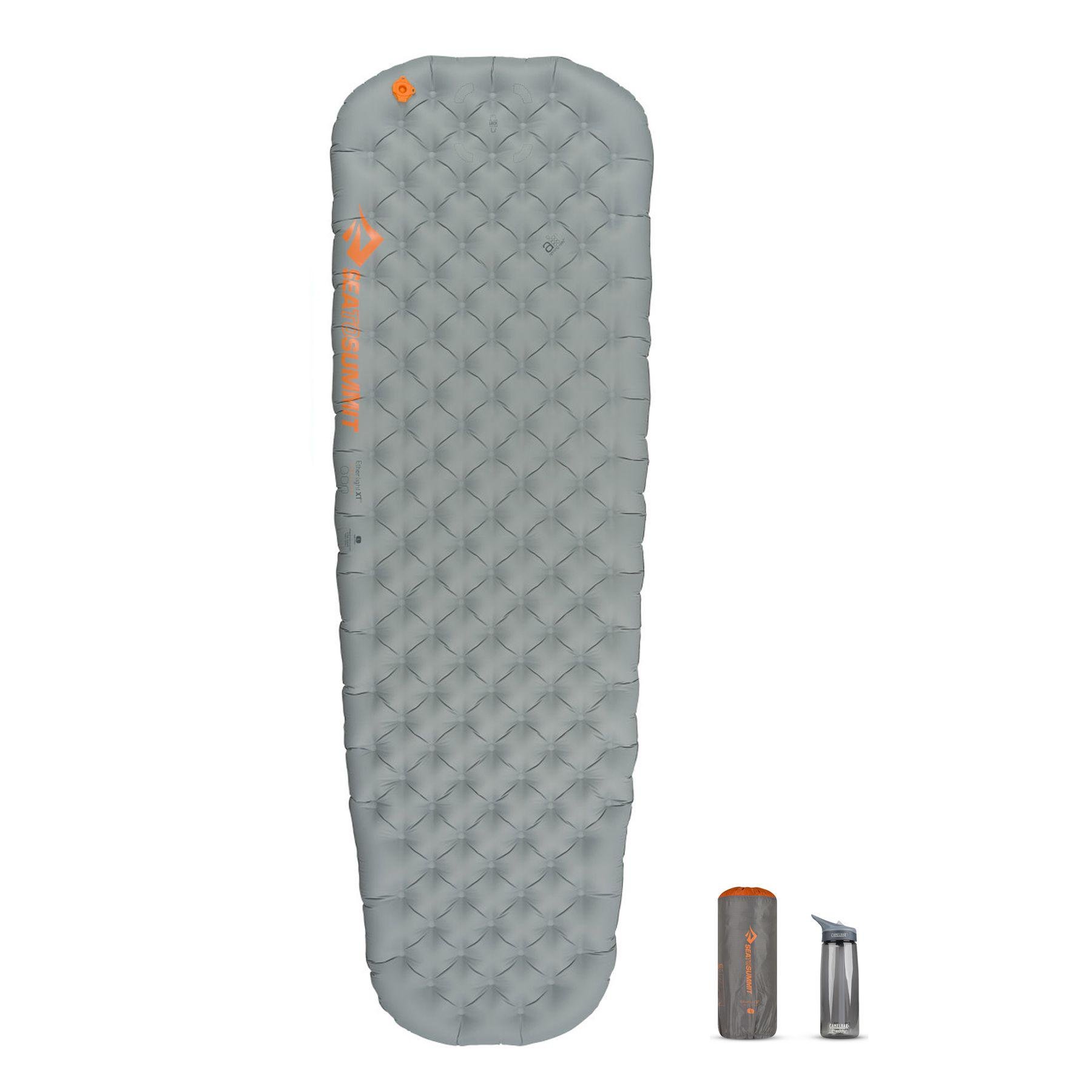 Самонадувний килимок Sea To Summit Ether Light XT Insulated Mat Regular 2020 Pewter (STS AMELXTINS_R) - фото 7