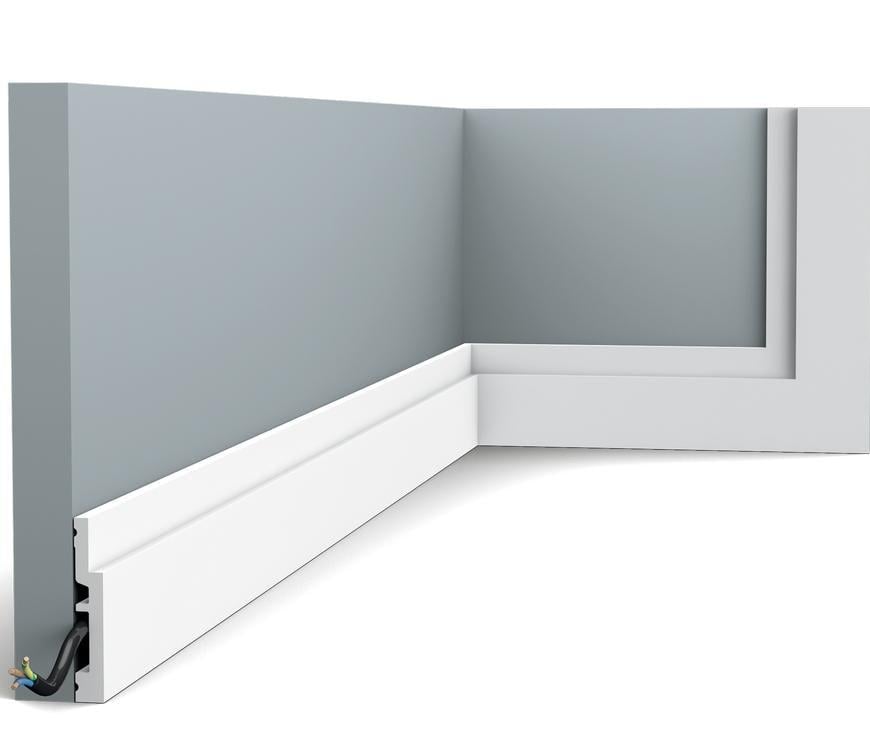 Плинтус напольный гладкий Orac Decor SX187 2000х75х12 мм (2867)