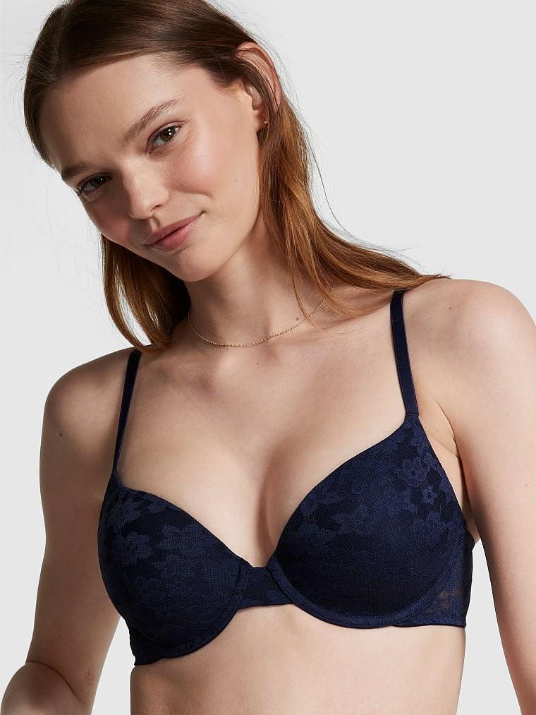 Комплект спідньої білизни Victoria's Secret мереживо 75D/M Синій (2123819628) - фото 2