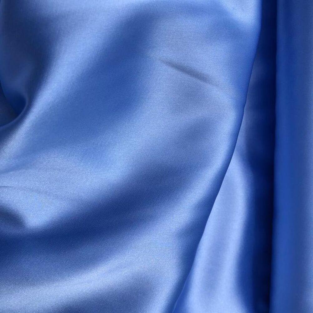 Ткань Атлас Isabella Голубой (19753)