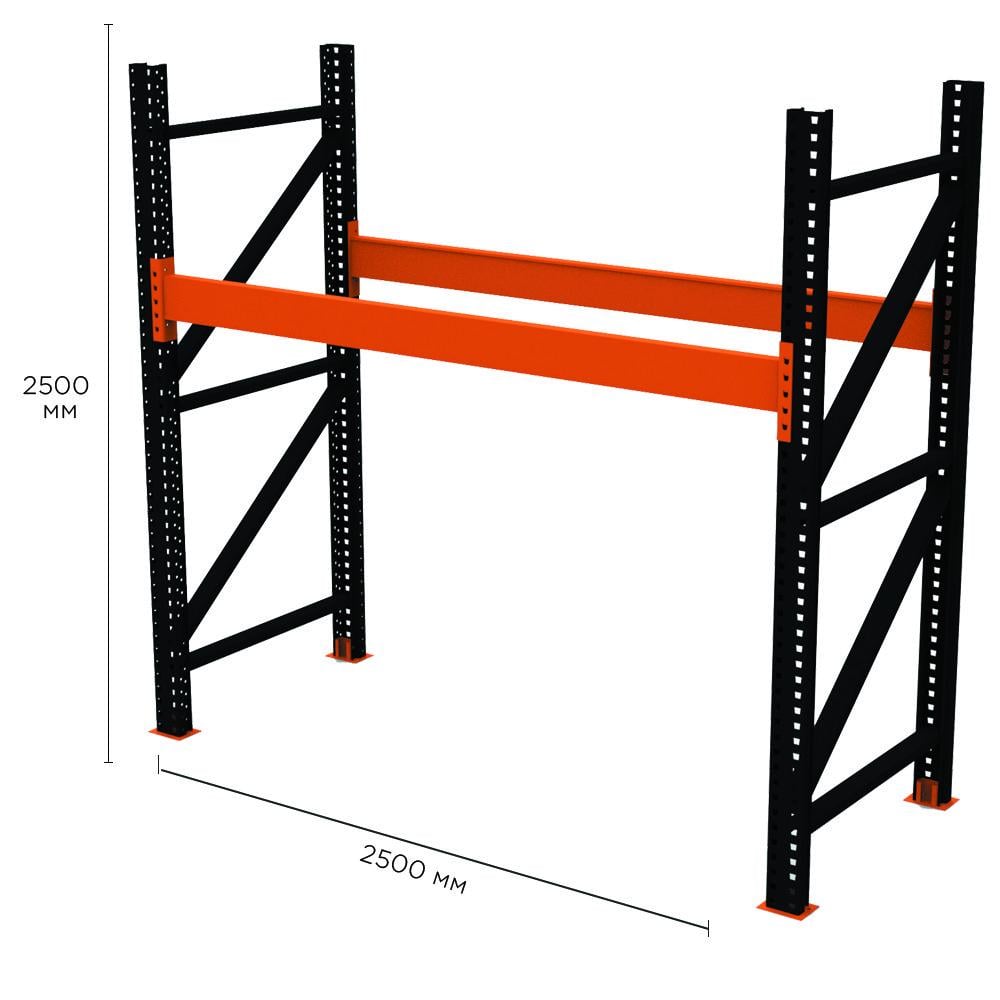 Стеллаж паллетный Emby PR-Super Heavy 2500x2500x1100 мм (1760520040) - фото 3