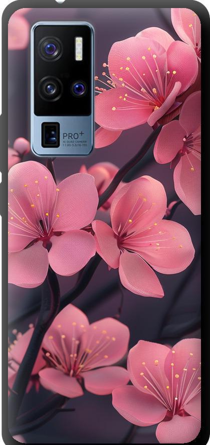 Чехол на Vivo X50 Pro Plus Пурпурная сакура (6075b-2056-42517)