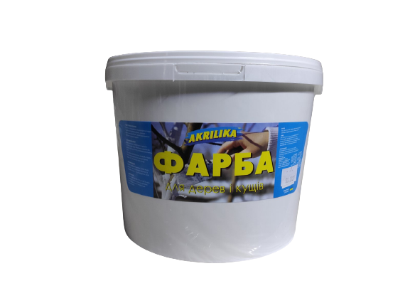 Фарба побілка садова Akrilika для дерев 7 кг