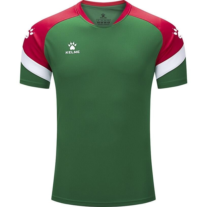 Футболка Kelme BRAVO 7351TX1092.9313 14 років/XS Зелено-червоний (45343-36)