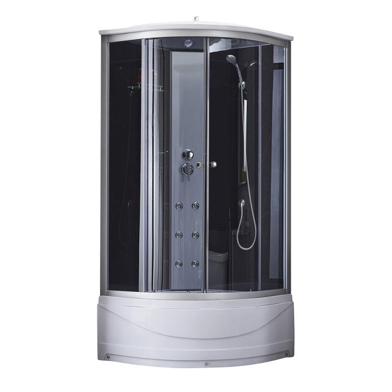 Гидромассажный бокс Lidz Tani SBM90x90.SAT.HIGH.GR стекло тонированное 4 мм (SD00039866)