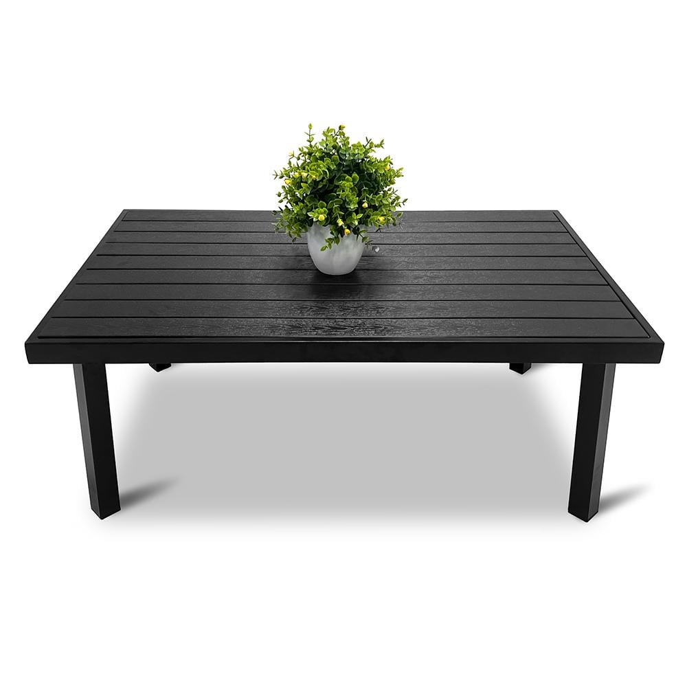 Стол садовый Just Relax Loft 900 со стальным каркасом 100х60 см Graphite (900 Graphite)