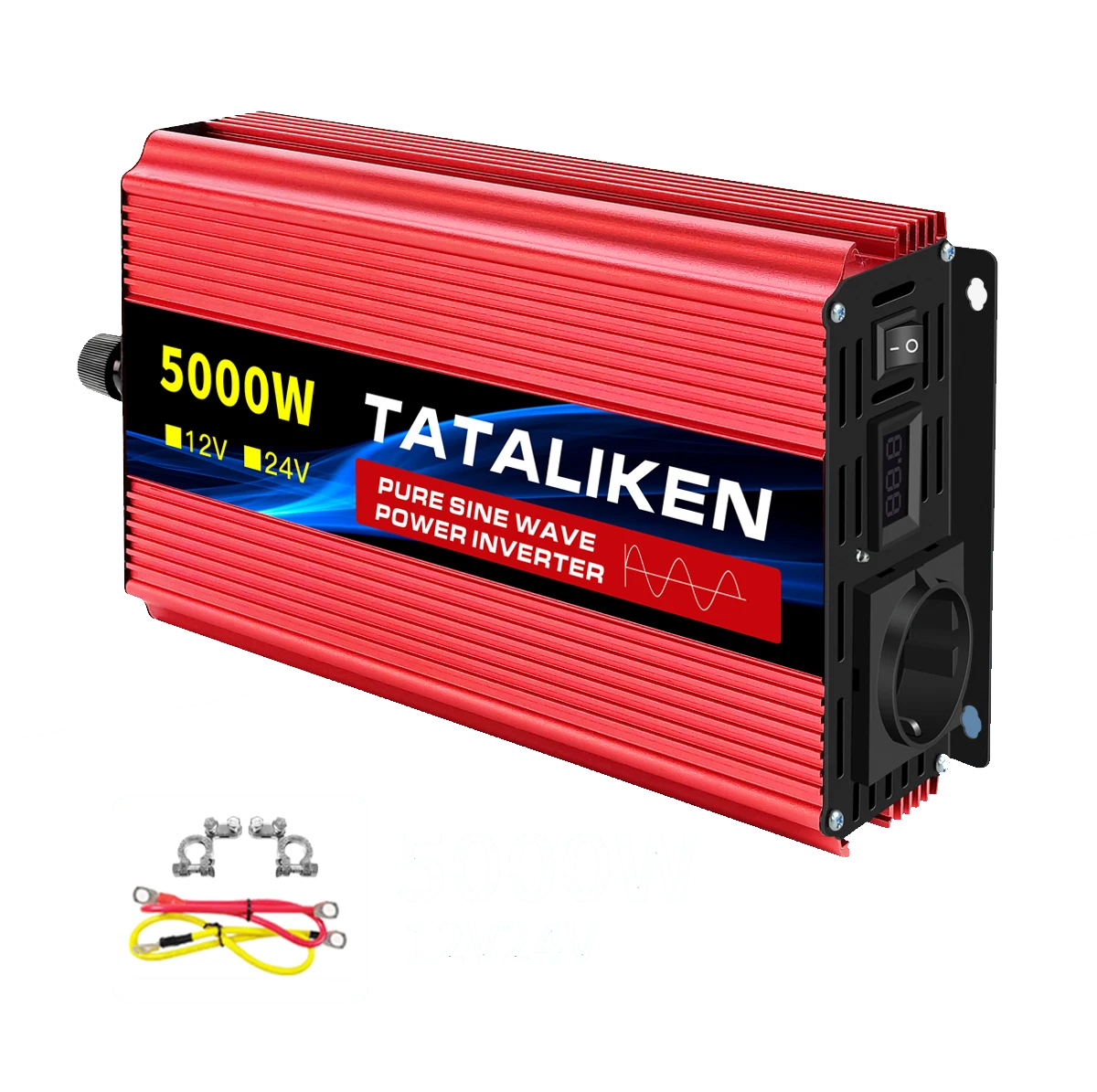 Инвертор чистий синус 12-220 В 5000 Вт (27342763) - фото 1