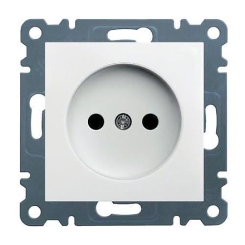 Розетка одинарная Hager без з/к Lumina 16А/230V Белый (28684705)