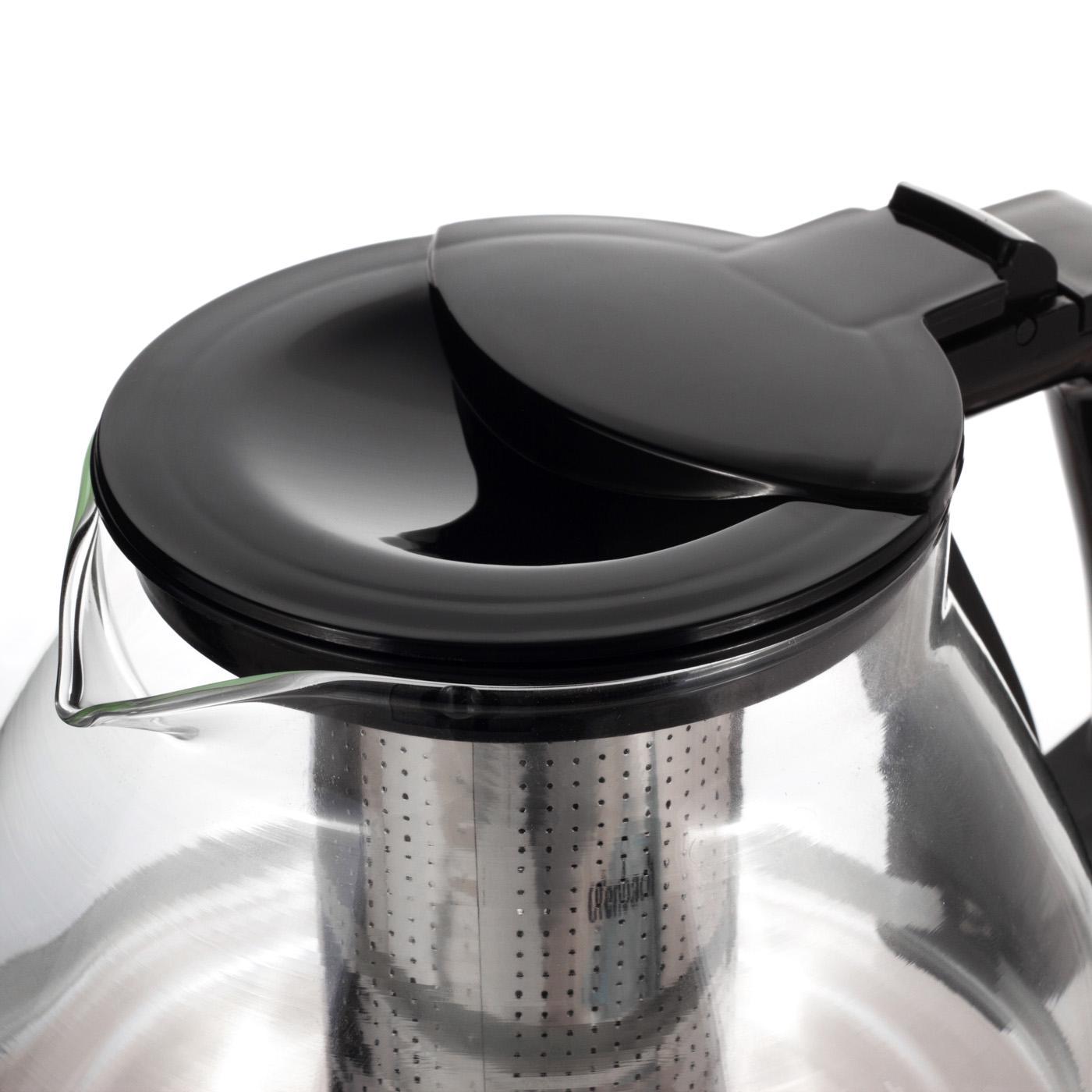 Заварник Ofenbach скло/нержавіюча сталь з знімним ситечком 900 мл (100613S) - фото 4 Заварник Ofenbach скло/нержавіюча сталь з знімним ситечком 900 мл (100613S) - фото 4