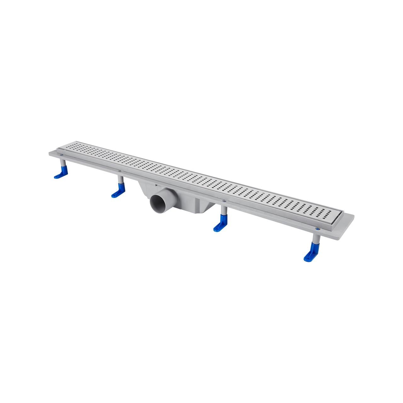 Трап Qtap Dry FB304-800 линейный с сухим закрыванием и нержавеющей решеткой 800х73 мм (2611531316)