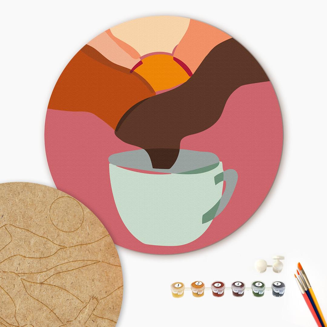 Картина по номерам Brushme Кофейное утро 25 см (MDF25004) Картина по номерам Brushme Кофейное утро 25 см (MDF25004)