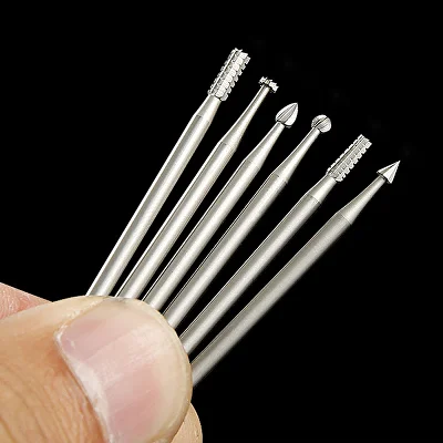 Набор фрез по дереву для шлифования/вырезания для создания отверстий и декоративной резьбы 6 шт 2,3 мм (AN00501-2) - фото 4 Набор фрез по дереву для шлифования/вырезания для создания отверстий и декоративной резьбы 6 шт 2,3 мм (AN00501-2) - фото 4